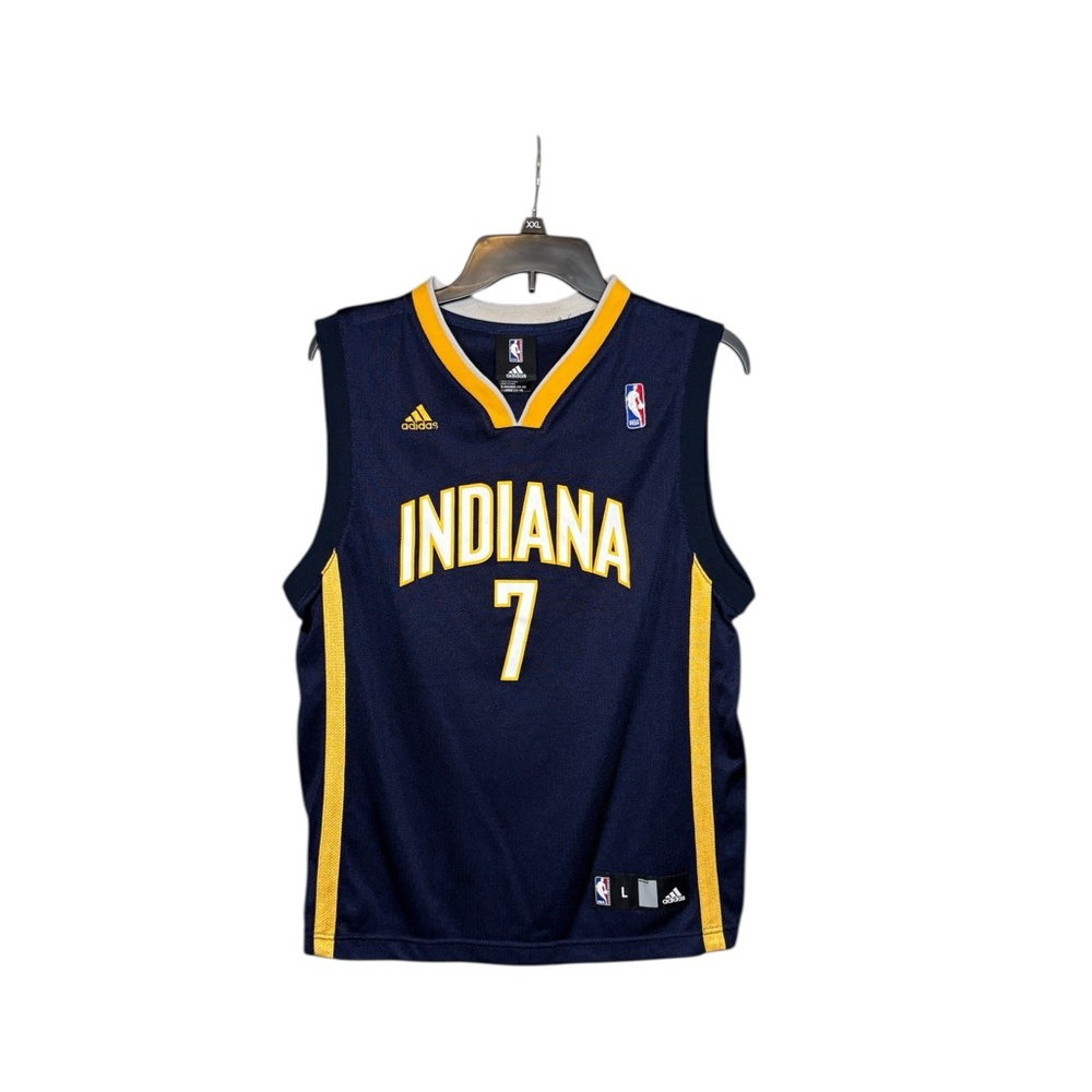 Vtg Y2K 00s Adidas Jermaine O’Neal Indiana Pacers #7 Authentic Kids Jersey Large
